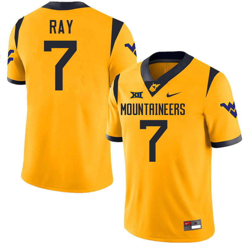 Traylon Ray WVU Jersey,West Virginia Mountaineers #7 Traylon Ray Jersey Youth College-Gold